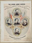 rare CIVIL WAR sheet music UNION ARMY MARCH ~ 1861 General McClellan, Rosencranz
