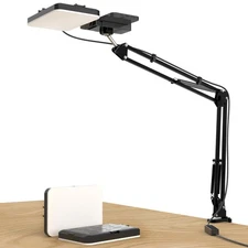 LED Selfie Light with Overhead Phone Mount，USB Powered Video Lighting Kit wit...