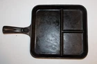Wagner Ware 1101C Bacon and Egg Breakfast Skillet - LAYS FLAT!!