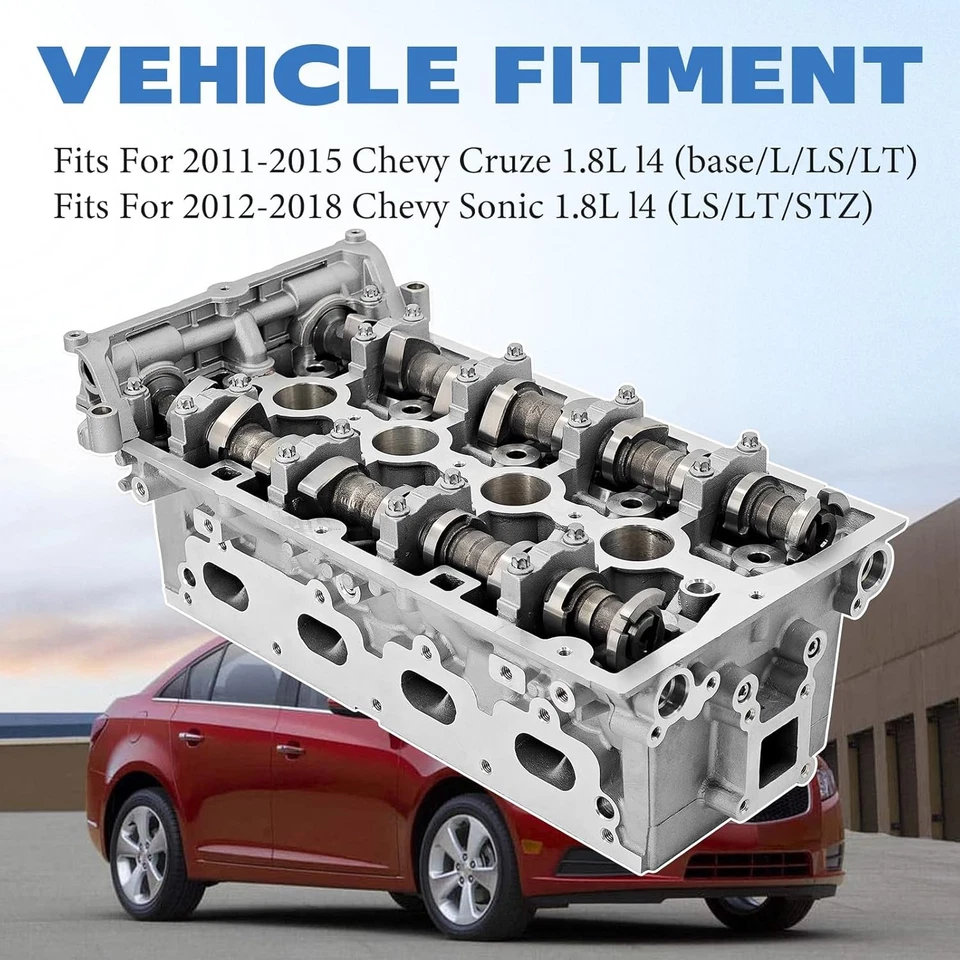 New Cylinder Head Assembly For 2011-2018 Chevy Cruze Sonic 1.8L L4 DOHC - Image 3 of 4