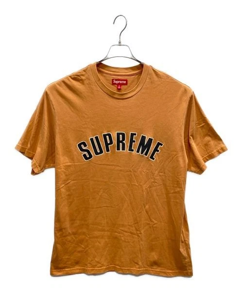 T shirt homme Supreme Cracked Arc Orange S/S XL élégant imprimé logo