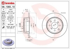 Disque de frein Alfa Romeo 1300