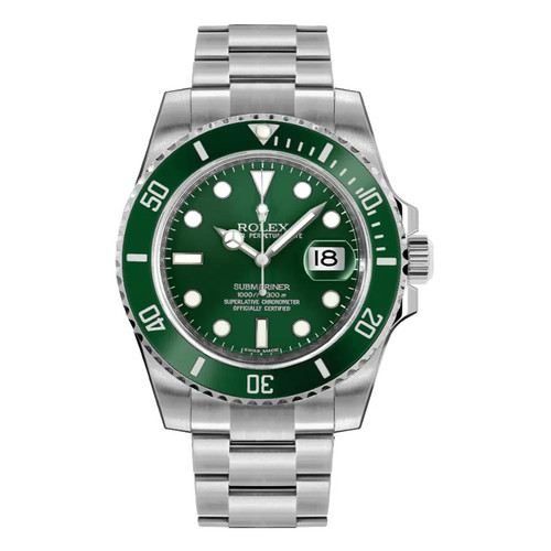 Rolex 116610LV Submariner Date 40mm Green Hulk Dial MK1 2013, tag