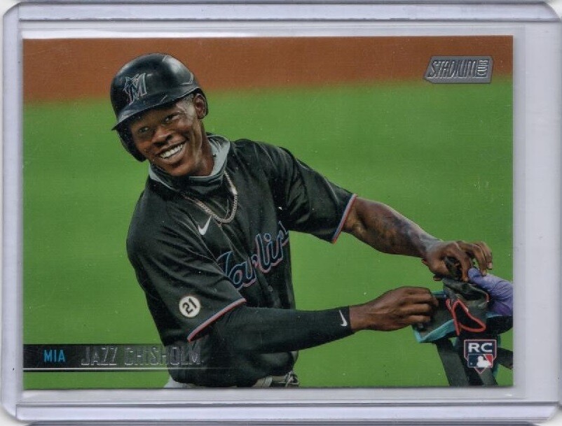 2021 Topps Stadium Club JAZZ CHISHOLM RC Rookie Card #47 Miami Marlins