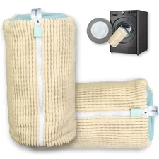 Shoe Washing Bag for Washing Machines - Durable Mesh Laundry Shoe Bag with Se...