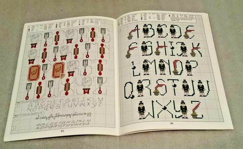Leisure Arts Cross Stitch 120 Alphabets Pattern Booklet by Carol Emmer - Picture 2 of 6