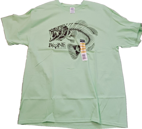 Bone Collector Graphic T-Shirt Tee Mens Large Green Short Sleeve New NWT Fishing