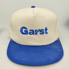 Vintage K Products USA MADE Garst Farm Seed AG Trucker Hat Snapback Cap NWOT NOS