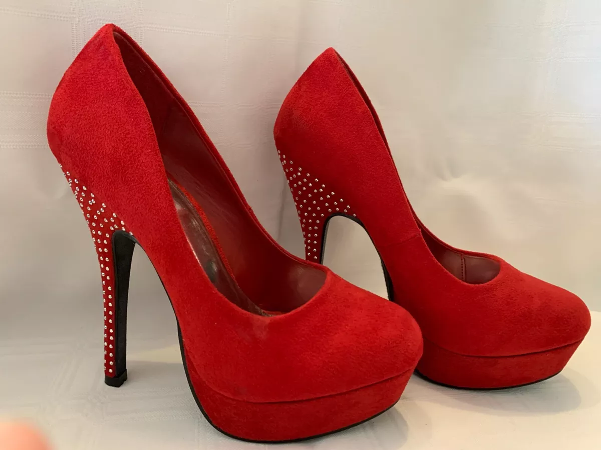Red and store silver heels
