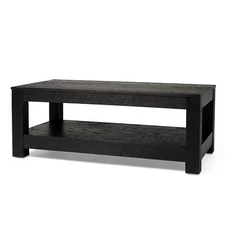 Maven Lane Paulo Wooden Coffee Table in Weathered Black Finish (Used)