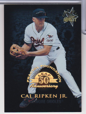 Cal Ripkin Jr Orioles 1998 Donruss Gold Leaf Fractal 2214/3999 #177 090723NPCD95