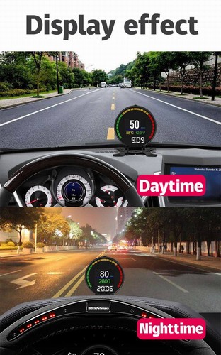 Car Smart HUD OBD Digital Head Up Display Speedometer Speed Temp RPM Monitor *& - Picture 9 of 10