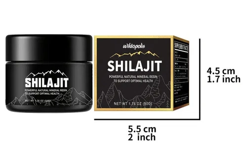 Shilajit Pure Himalayan Organic Resin 600mg Max Strength 85+ Trace Mineral 50gr