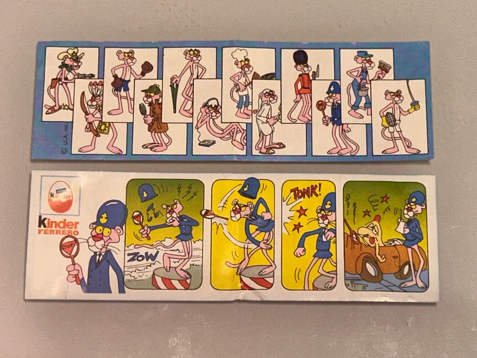 Steckfiguren Pink Panther 1989 Beipackzettel Pink Panther als Bobby/Polizist - Bild 1 von 1