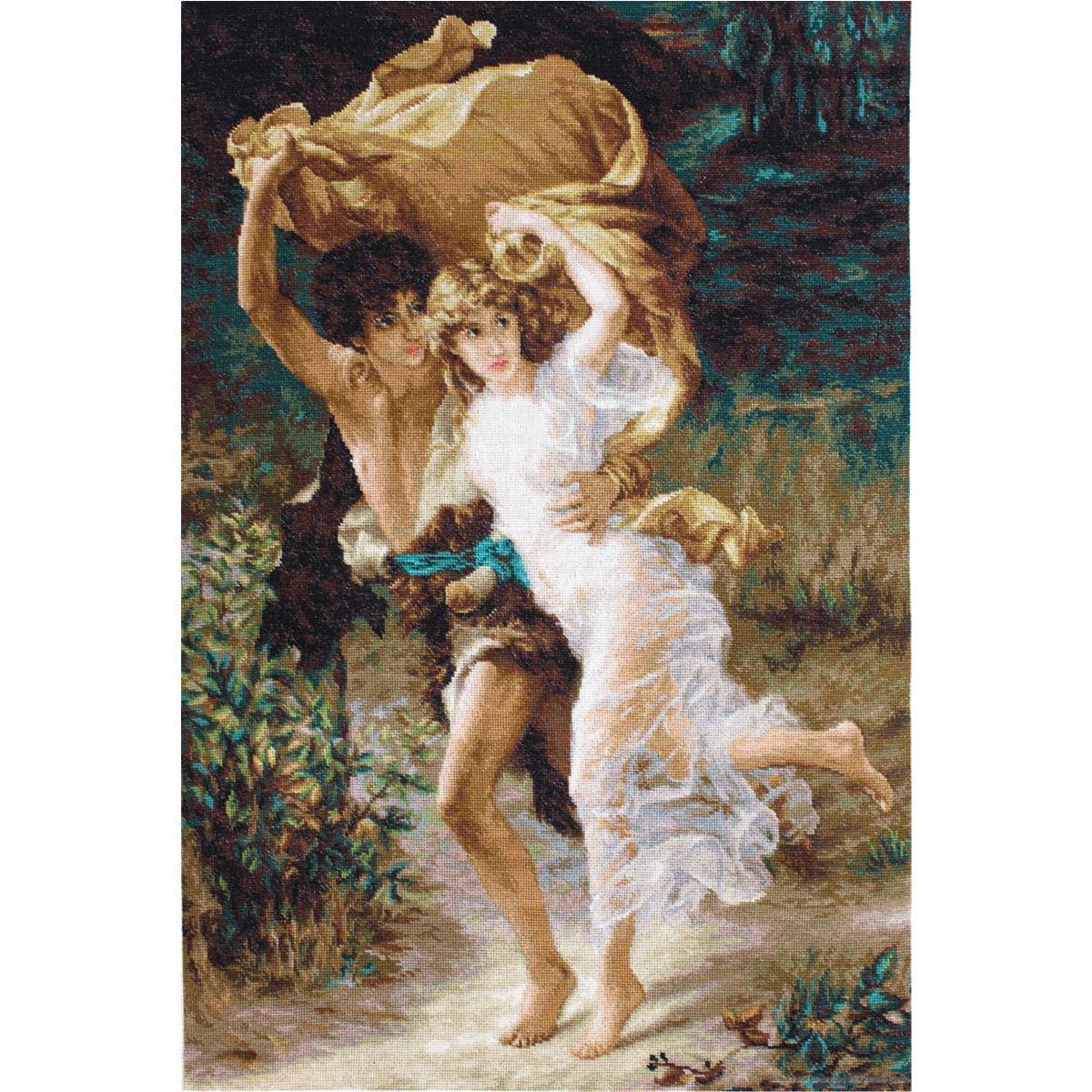 Luca-S counted Cross Stitch kit ""The Storm"", 41x59,5cm, DIY
