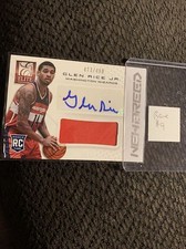 GLEN RICE JR 2013-14 Panini Elite New Breed #NB-GR Rookie RC Auto Jersey 473/499