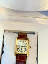 SOLD ❤️CARTIER Large 18K Yellow Gold Tank Louis W1529756 Box $10,200 ❤️ 5