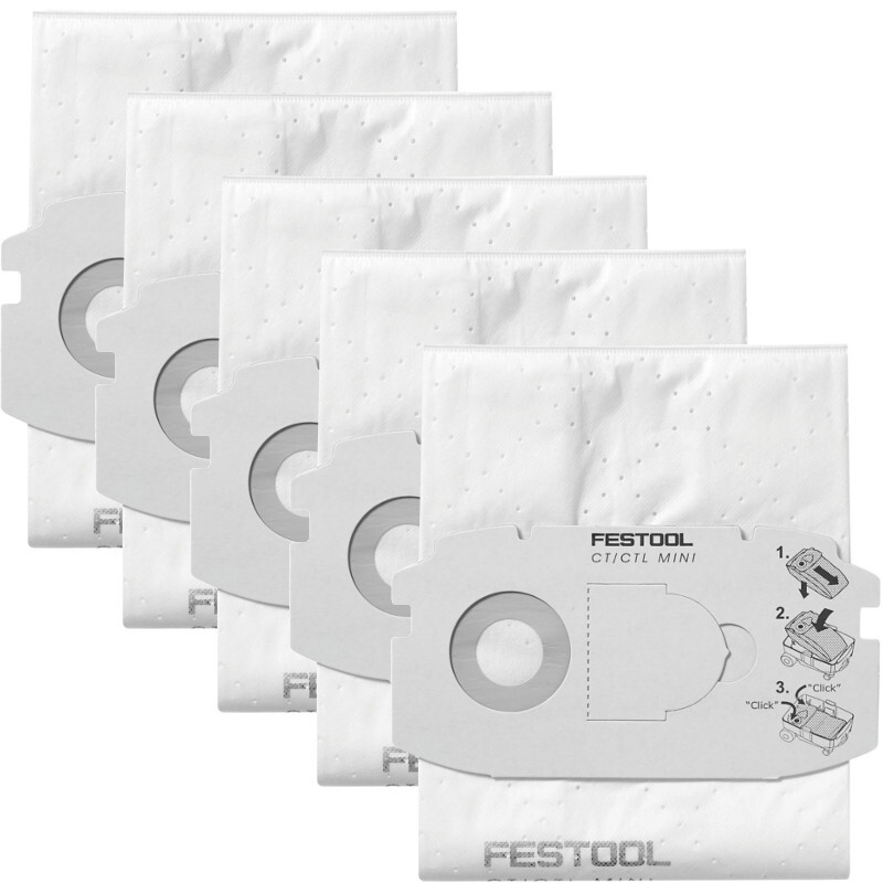 Festool 5x SELFCLEAN Vlies Filtersack SC FIS-CT SYS/5 500438 für CTL