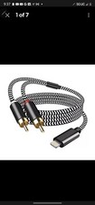 6.6FT Lighting to RCA Cable Audio Aux Adapter