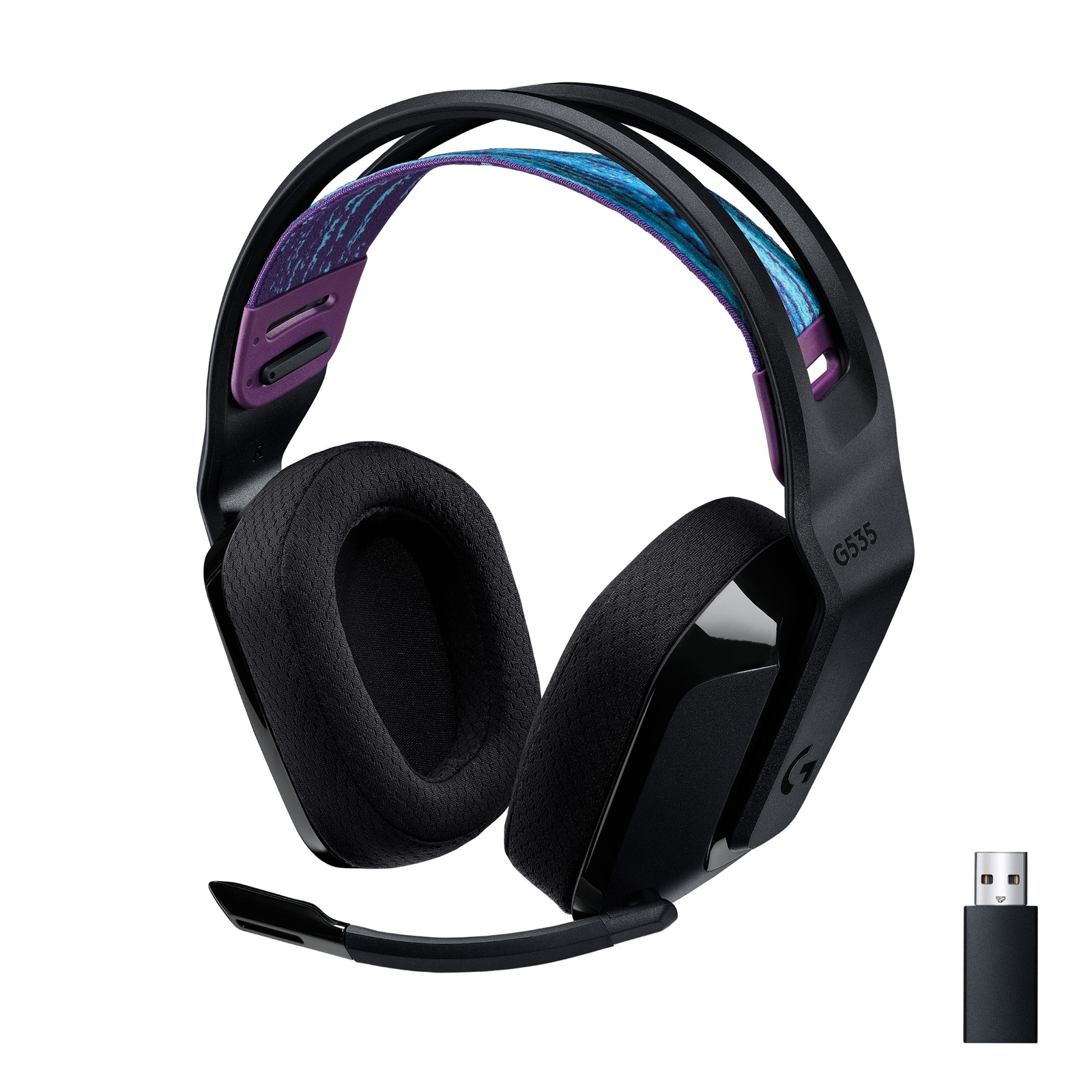 Thumbnail - Logitech G535 Lightspeed Schwarz - Kabelloses Gaming-headset