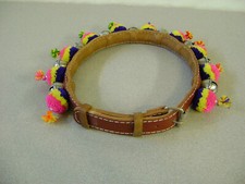 Jingle Bell Halsband mit Bommeln Hand Made in India Rinderhalsband Halsband 