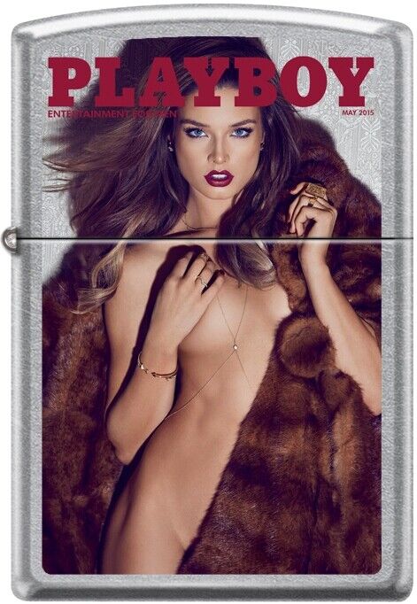 Zippo Playboy May 2015 Cover Street Chrome Windproof Lighter NEW RARE. Available Now for 20.13