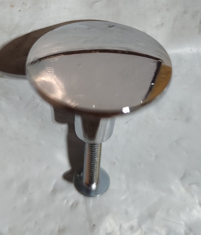 6 - 1" Sm Silver Chrome Knob Pulls Shabby Chic Dresser Drawer Cabinet Knobs NEW