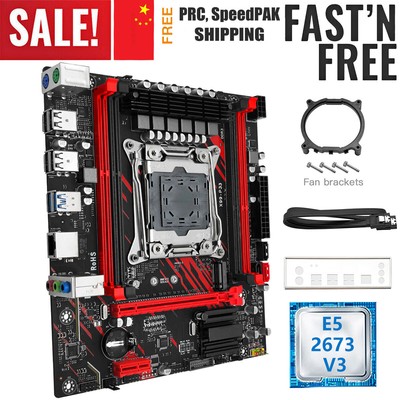 X99 Motherboard DDR3 LGA 2011-v3 with Xeon E5 2673 V3 Processor SATA/NVME M.2 
