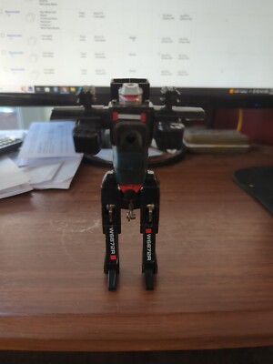 Vintage Bandai 1985  Super Go Bots Warpath Apache Helicopter Black 