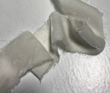 White Silk Velvet Ribbon  4 Widths to choose from 