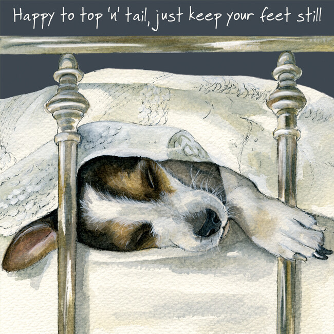Top & Tail Little Dog Laughed Greeting Card Blank Inside