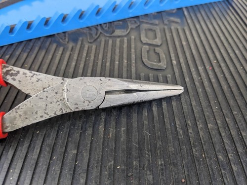 #av995 Snap-On 8" Talon Grip Needle Nose Pliers Red 196CF - Picture 20 of 20