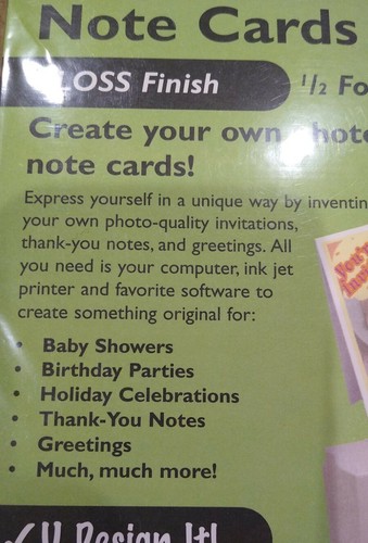 U Create It Note Cards DIY - Picture 2 of 4