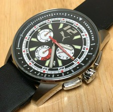 puma take pole position watch stainless steel 805