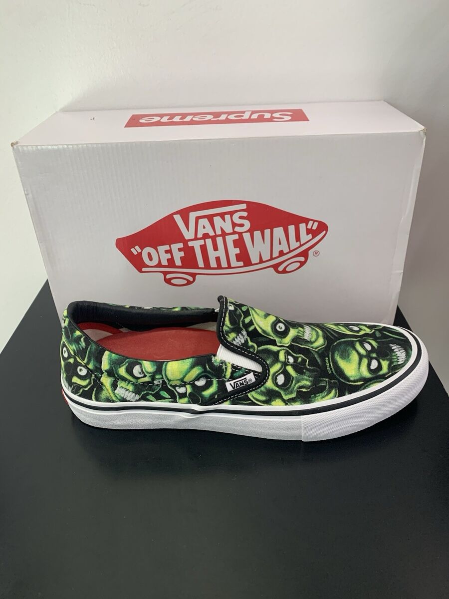 Vans Supreme Slip On Pro Skull Pile Sz 10 | eBay Vans Supreme Slip On Pro Skull Pile Sz 10 | eBay
