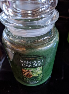 Yankee Candle Orginal Large Jar Balsam & Cedar Scented Large 22 oz Candle Jar