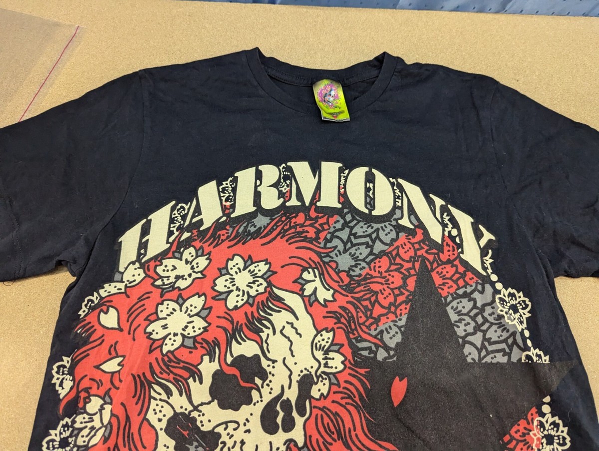 Christian Audigier by Ed Hary Mens T-Shirt Size S Harmony Skull Star Black tee View 5