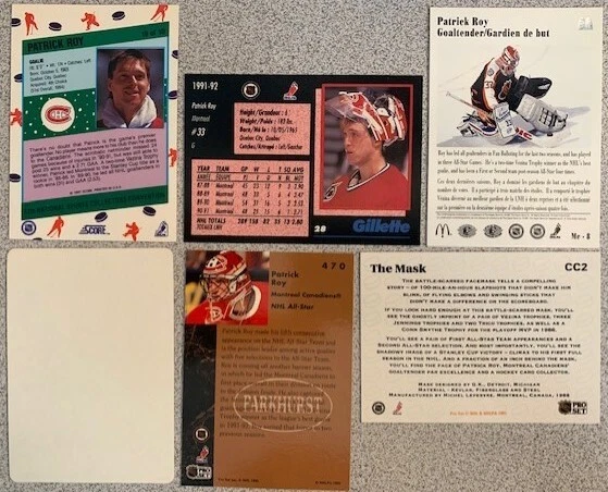 PATRICK ROY Montreal- 1991-92 Insert/Parallel/SP/Base Cards -You Pick -FREE S/H - Image 3 of 4