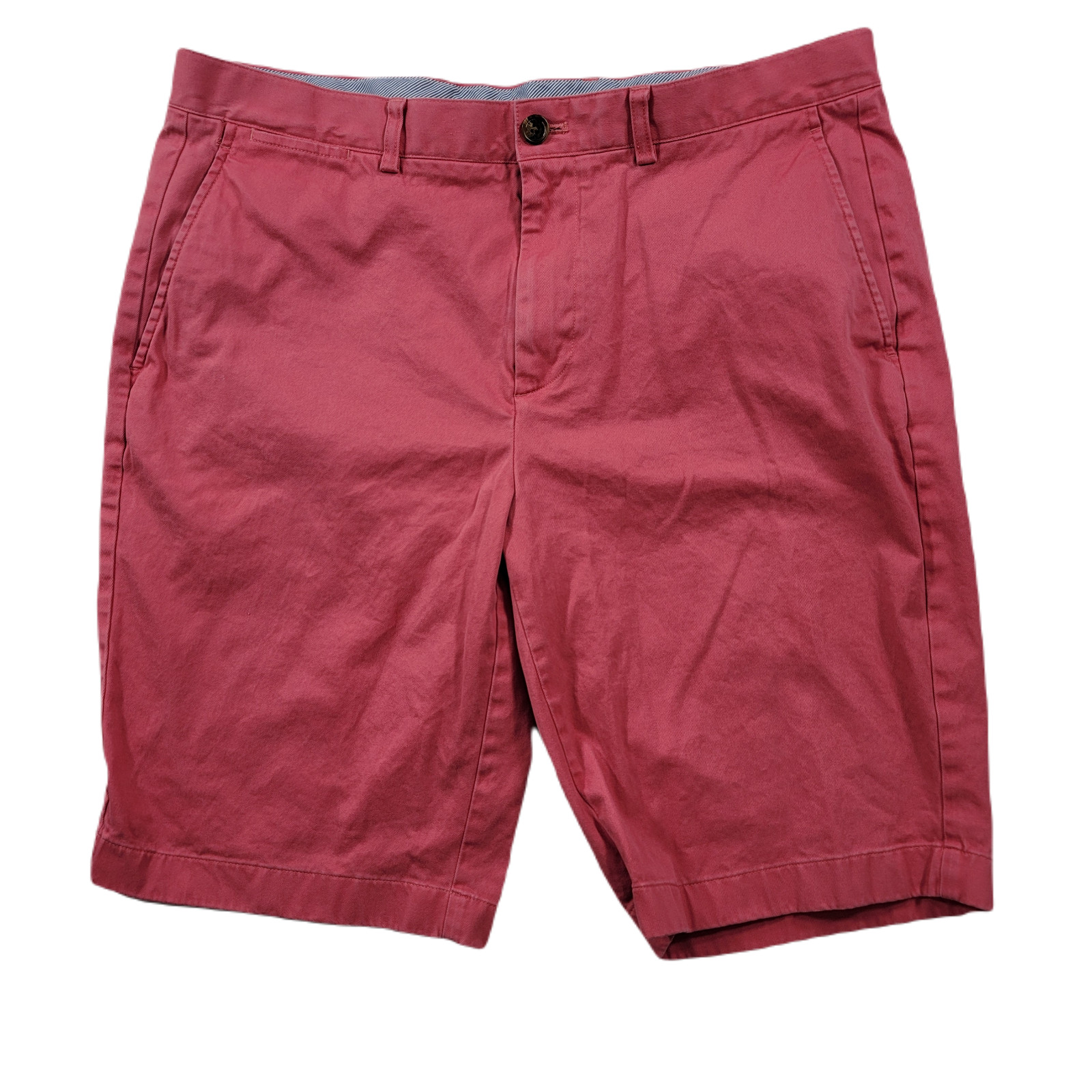 Brooks Brothers Chino Shorts Mens 36 Strawberry Red Stretch Cotton
