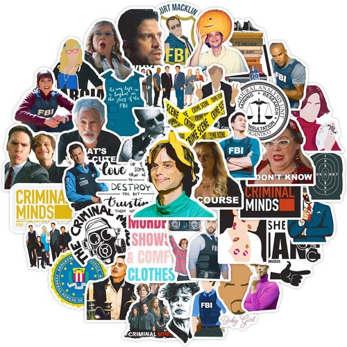 Neu 50 Stück Aufkleber Criminal Minds Sticker Packs - Bild 1 von 14