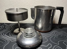 Vintage Revere Ware 1801 Copper Clad Percolator Drip-O-Later 4 Cup Coffee Pot