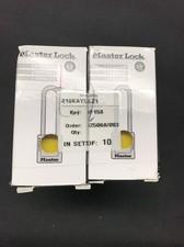 10 X Master Lock 410KAYLW - 38mm Safety Lockout Padlock - Keyed Alike - Yellow