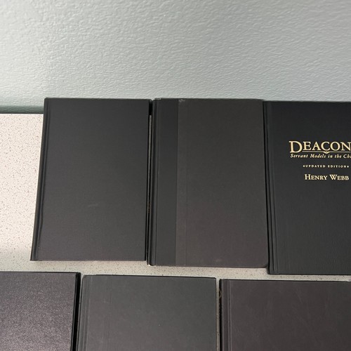 Lot of 7 Solid Black Gold Text Hardback Books Staging Decor Props Display - Bild 4 von 12