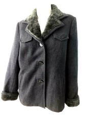 Esprit Women's Gray Wool Coat Size L