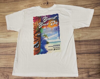 KAPPA SIGMA Rush Bearcat Beach Day Cincinnati Tiki Axe T Shirt 2XL XXL White