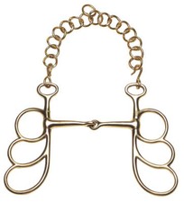 Postkandare Cyprium mit gebrochenem Mundstück, 3 Ringe