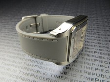 23mm PU Rubber Diver Strap Grey Tang Watch Band for CARTIER SANTOS 100 XL Large