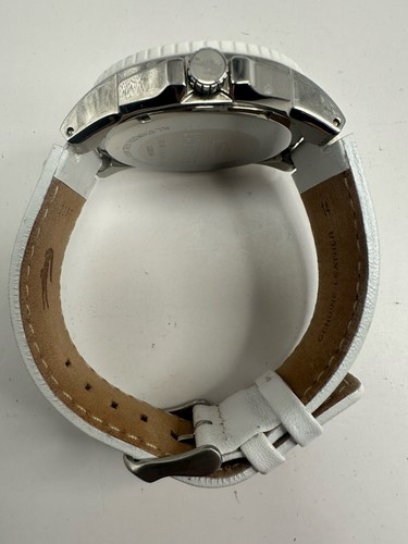 Lacoste Mens Watch LC481292253 New Battery 44MM 8.5" Leather Band C90 - Picture 12 of 12