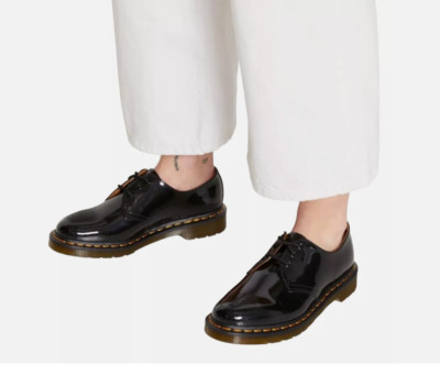 新品 Dr.Martens CORE 1461 PATENT LAMPER 26 Dr. Martens 1461 3-Eye Black Patent Leather Oxford Shoes Lamp