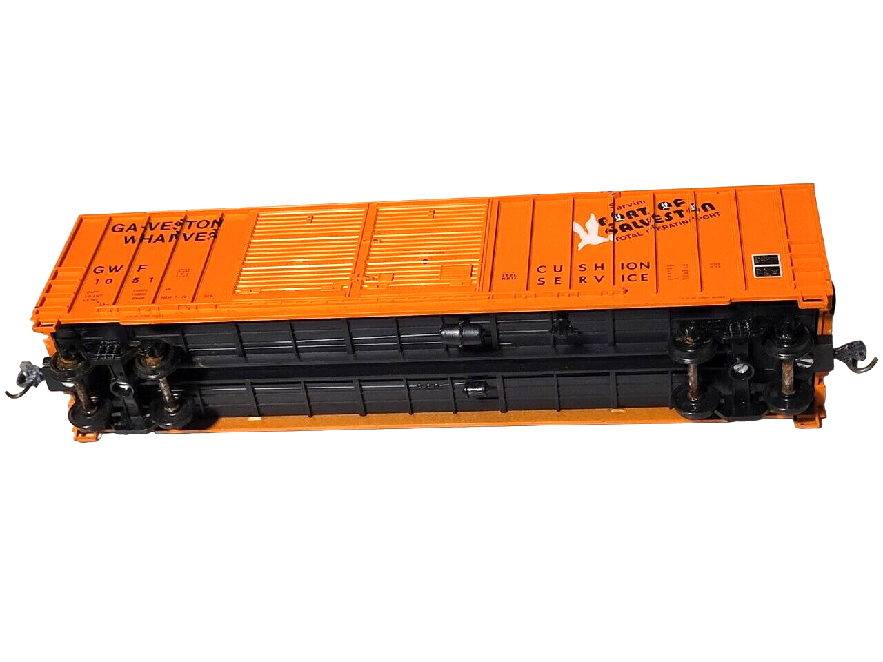 ROUNDHOUSE GALVESTON WHARVES 50' DOUBLE DOOR BOX CAR GWF 1051 HO